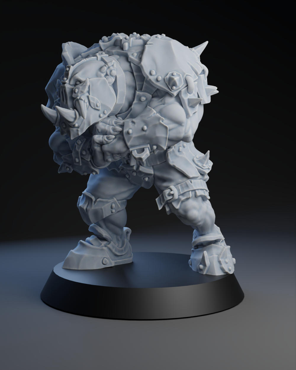 Pig Iron Pummelers Team - Big Orc 03 | Brutefun Miniatures | Resin