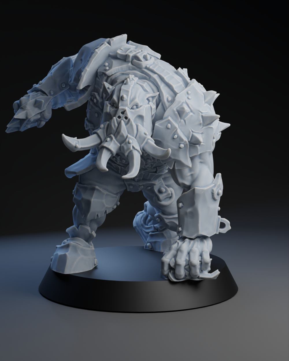 Pig Iron Pummelers Team - Big Orc 04 | Brutefun Miniatures | Resin