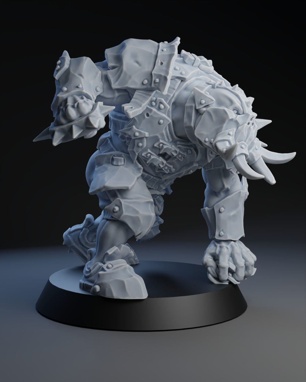 Pig Iron Pummelers Team - Big Orc 04 | Brutefun Miniatures | Resin