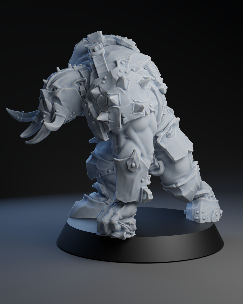Pig Iron Pummelers Team - Big Orc 04 | Brutefun Miniatures | Resin