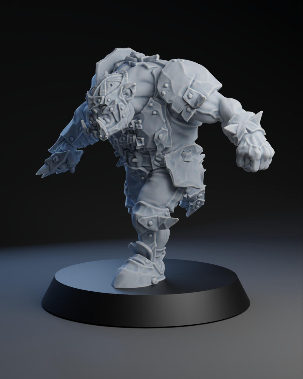 Pig Iron Pummelers Team - Lineman 02 | Brutefun Miniatures | Resin