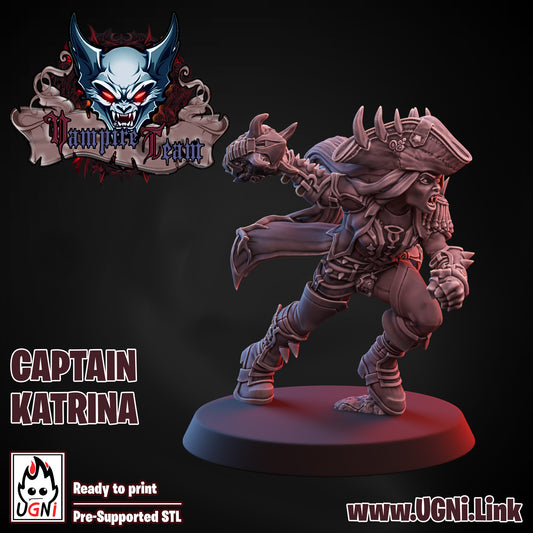 Star Player - Captain Katrina | UGNI Miniatures | Resin