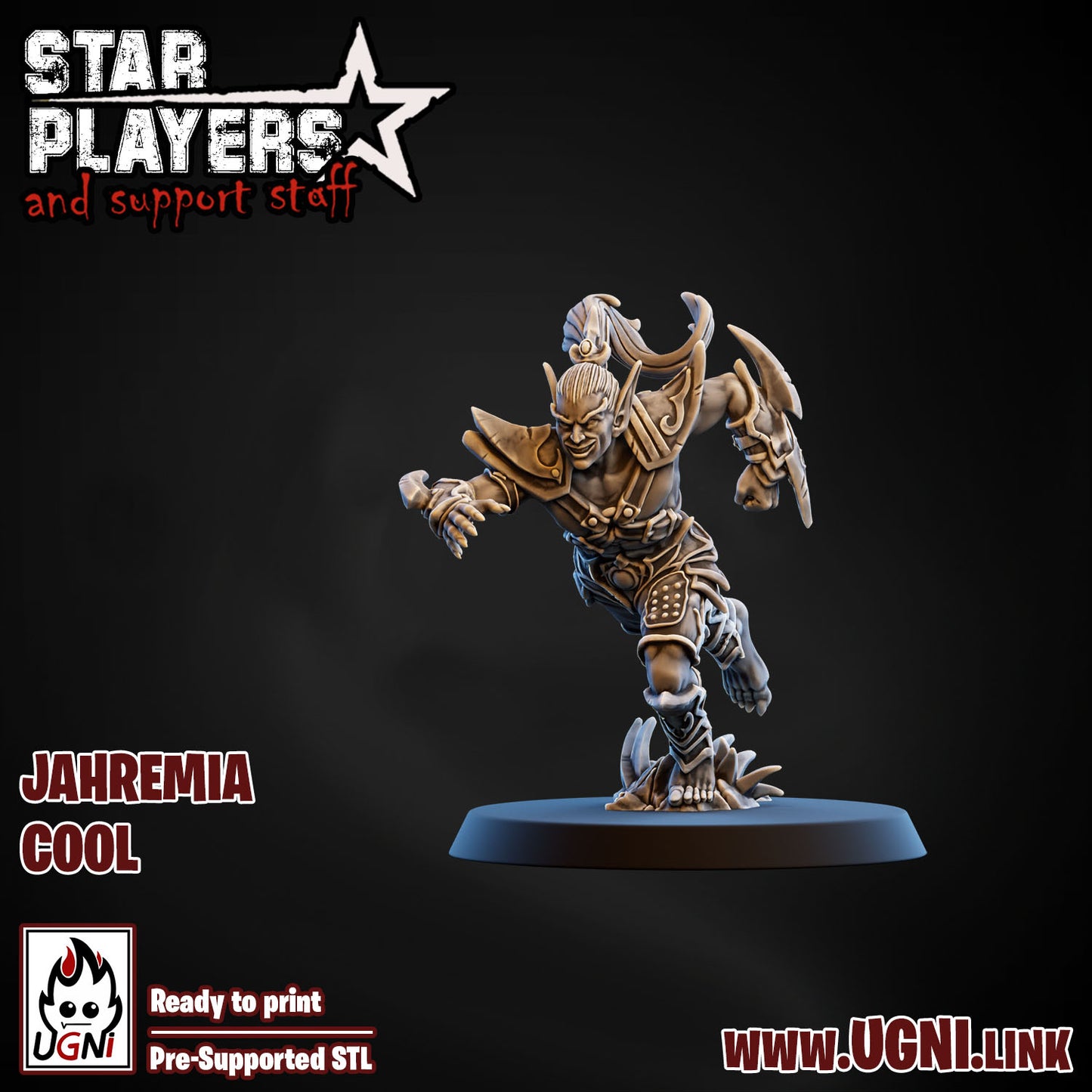 Star Player - Jahremia Cool | UGNI Miniatures | Resin