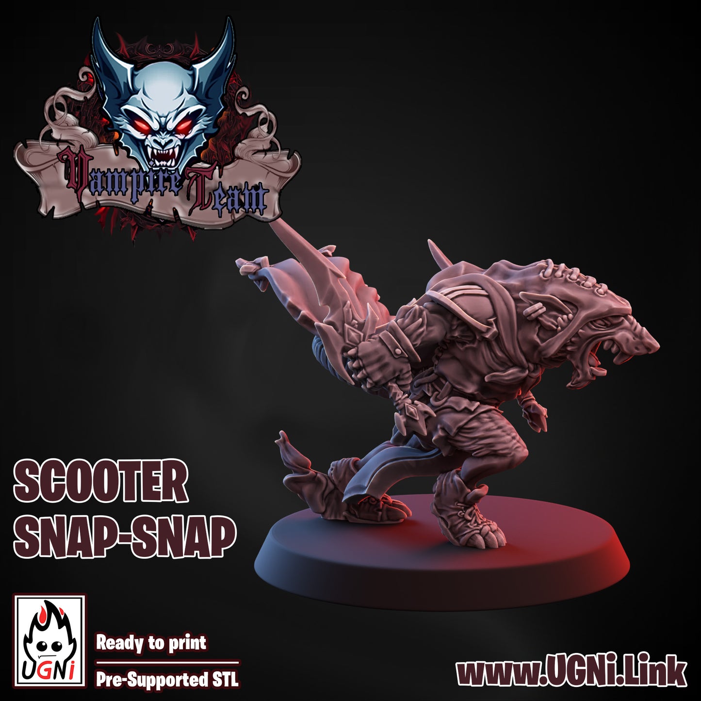 Star Player - Scooter Snap-Snap | UGNI Miniatures | Resin