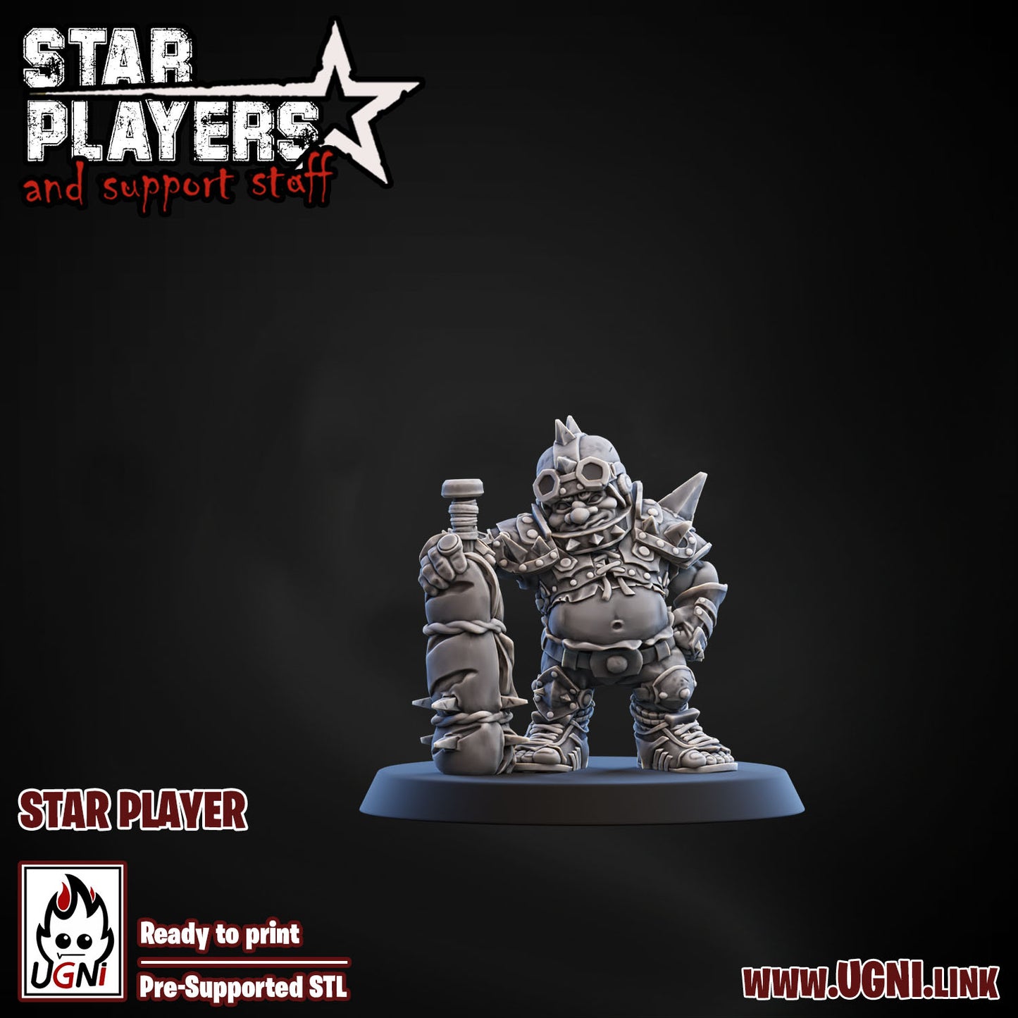 Star Player - Halfling | UGNI Miniatures | Resin