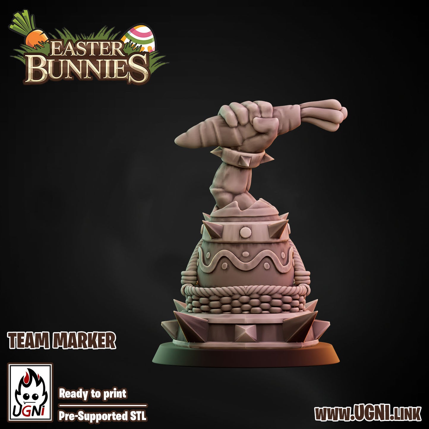 Easter Bunnies Team - Team Marker | UGNI Miniatures | Resin