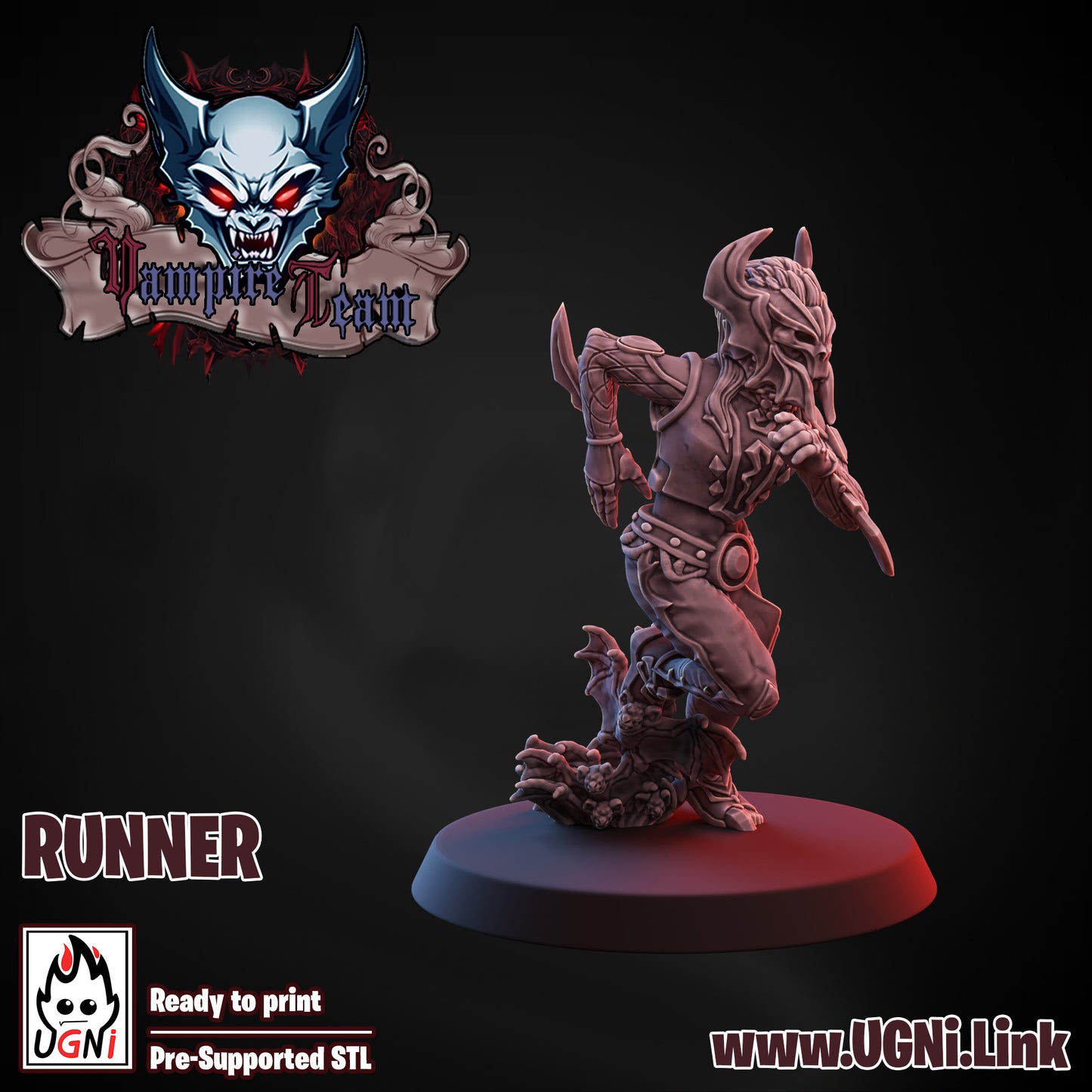 Vampire Team - Runner 01 | UGNI Miniatures | Resin