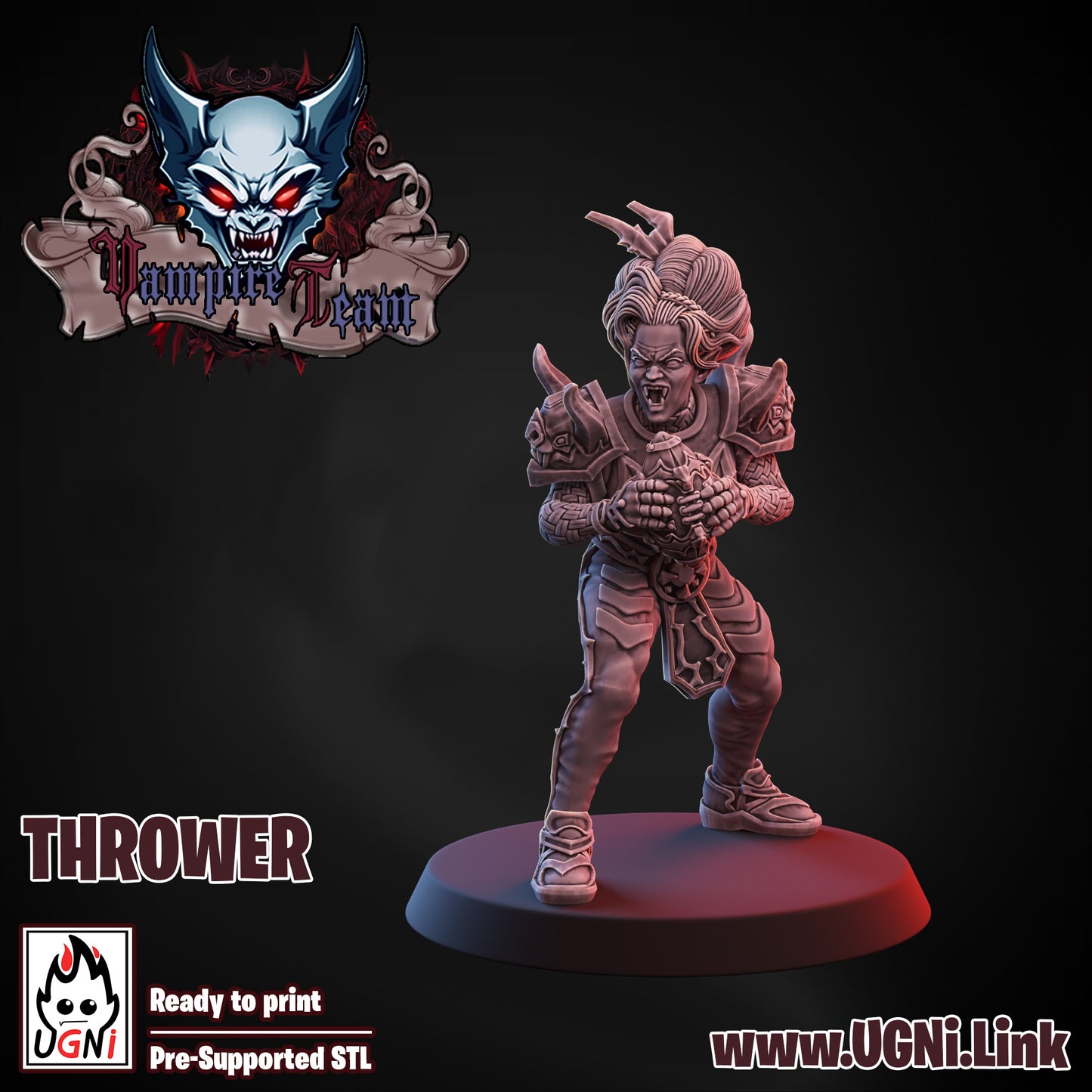 Vampire Team - Thrower 01 | UGNI Miniatures | Resin