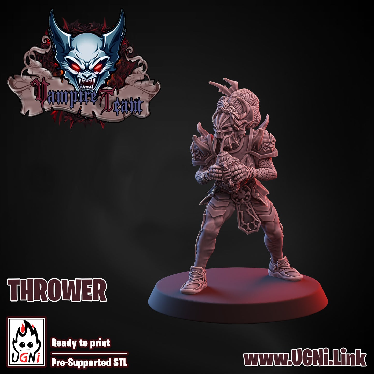 Vampire Team - Thrower 01 | UGNI Miniatures | Resin