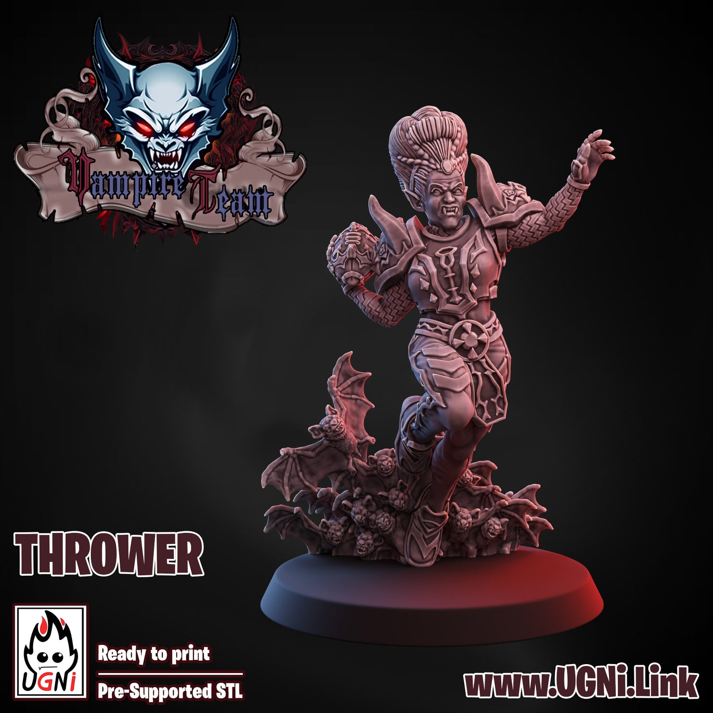 Vampire Team - Thrower 02 | UGNI Miniatures | Resin