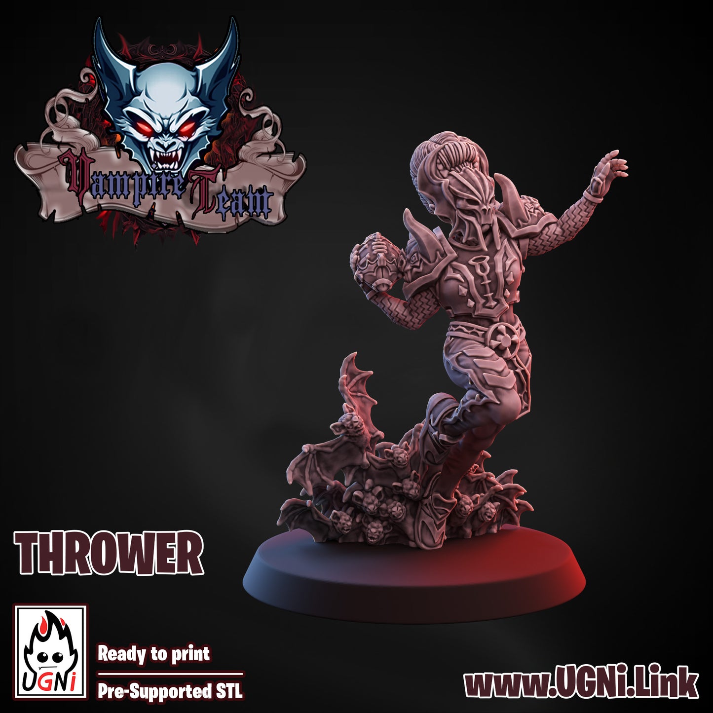 Vampire Team - Thrower 02 | UGNI Miniatures | Resin