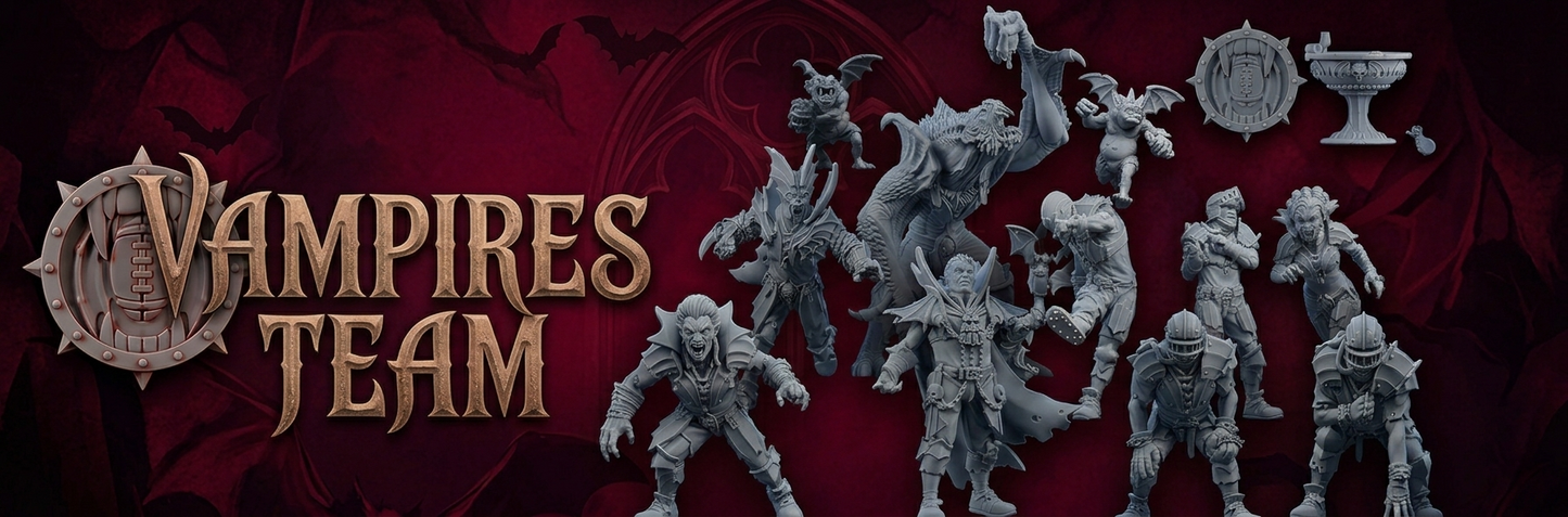 Vampires Team - Full Team (24 models) | Brutefun Miniatures | Resin
