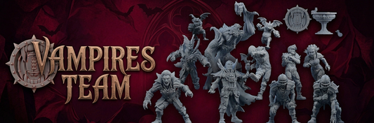 Vampires Team - Full Team (24 models) | Brutefun Miniatures | Resin