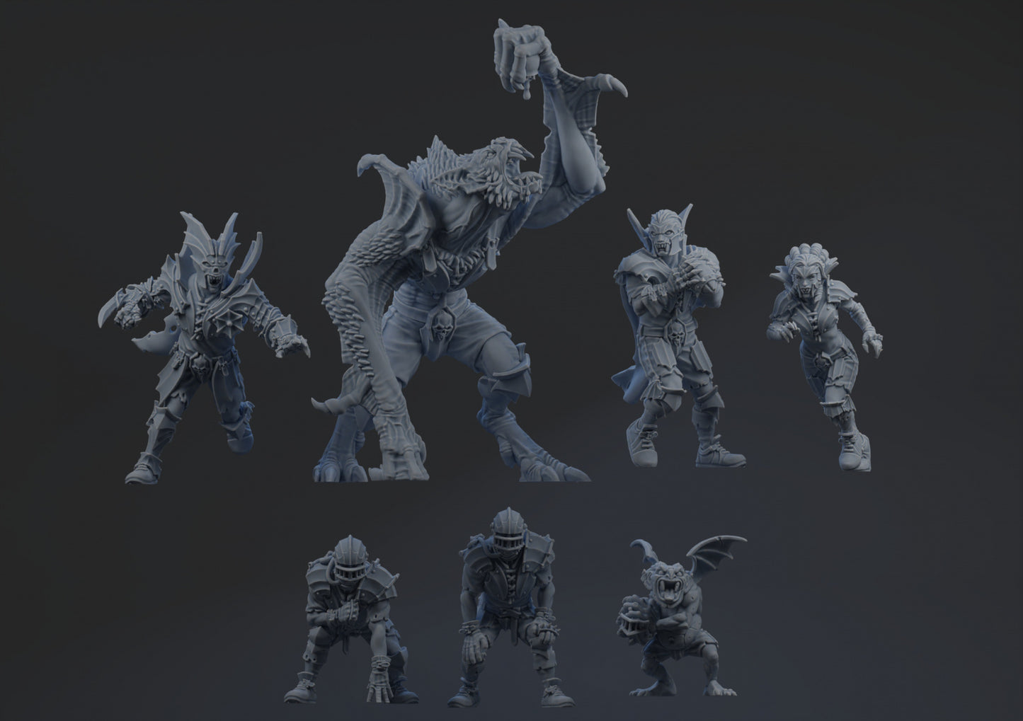 Vampires Team - Full Team (24 models) | Brutefun Miniatures | Resin
