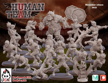Human Team | UGNI Miniatures | Resin