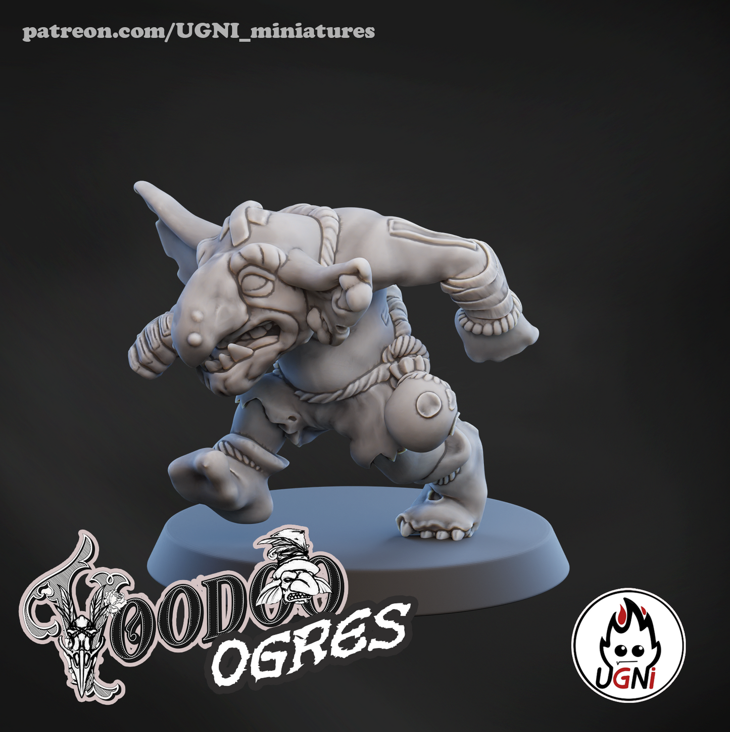 Ogres Team - Voodoo Ogres | UGNI Miniatures | Resin