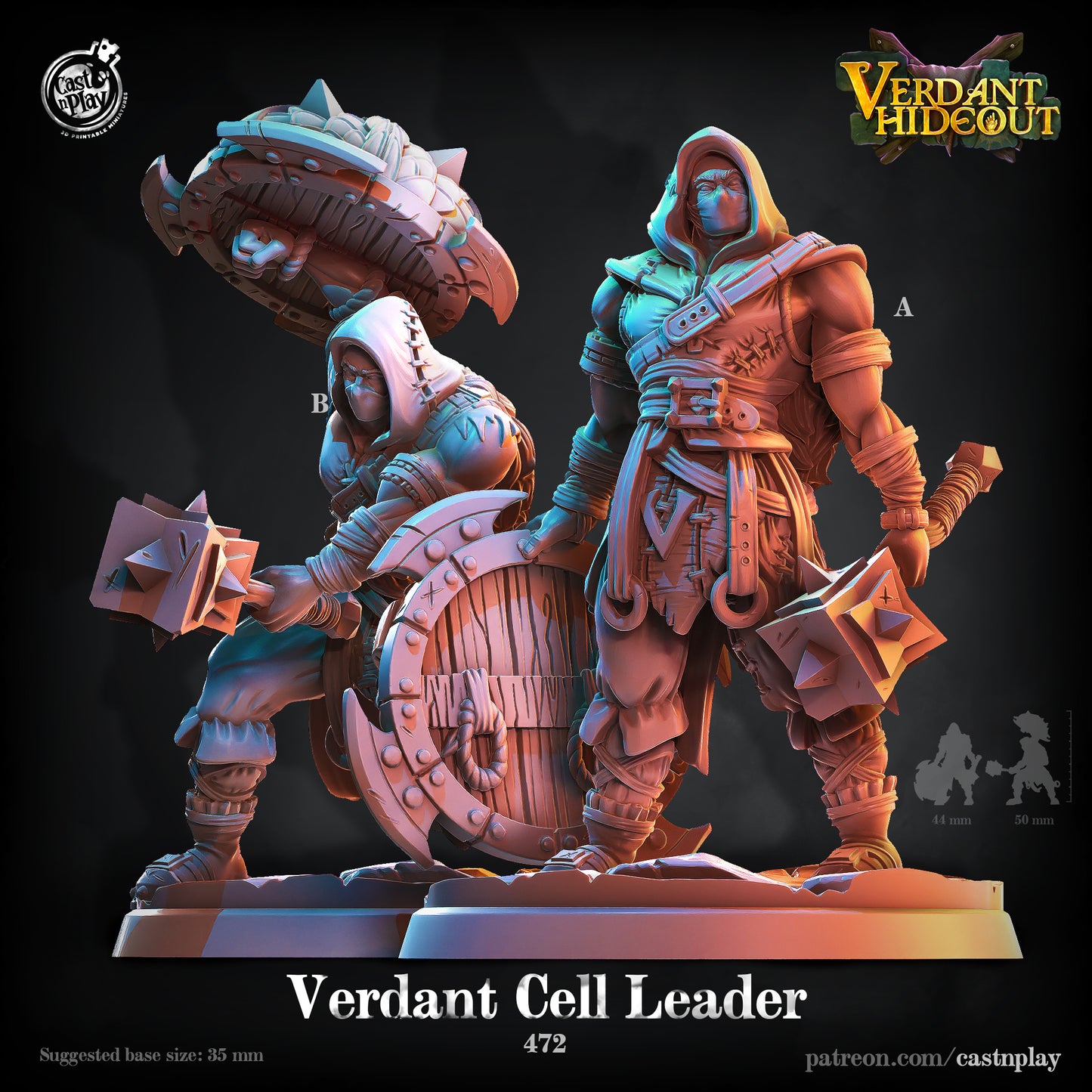 Verdant Cell Leader - Verdant Company Hideout | Cast N Play | Resin