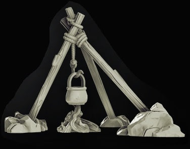 Cauldron Props - Verdant Company Hideout | Cast N Play | Resin