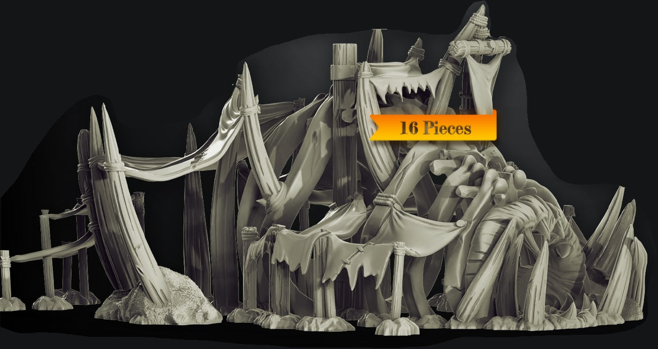 Tent - Verdant Company Hideout | Cast N Play | Resin