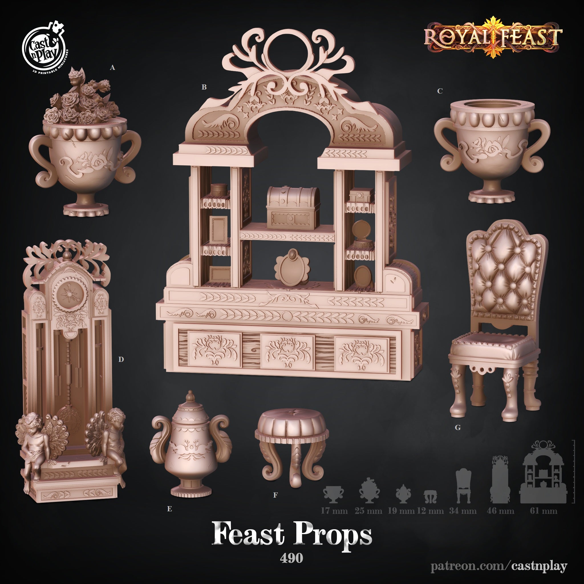 Feast Props - Royal Feast | Cast N Play | Resin – 3D Creatables