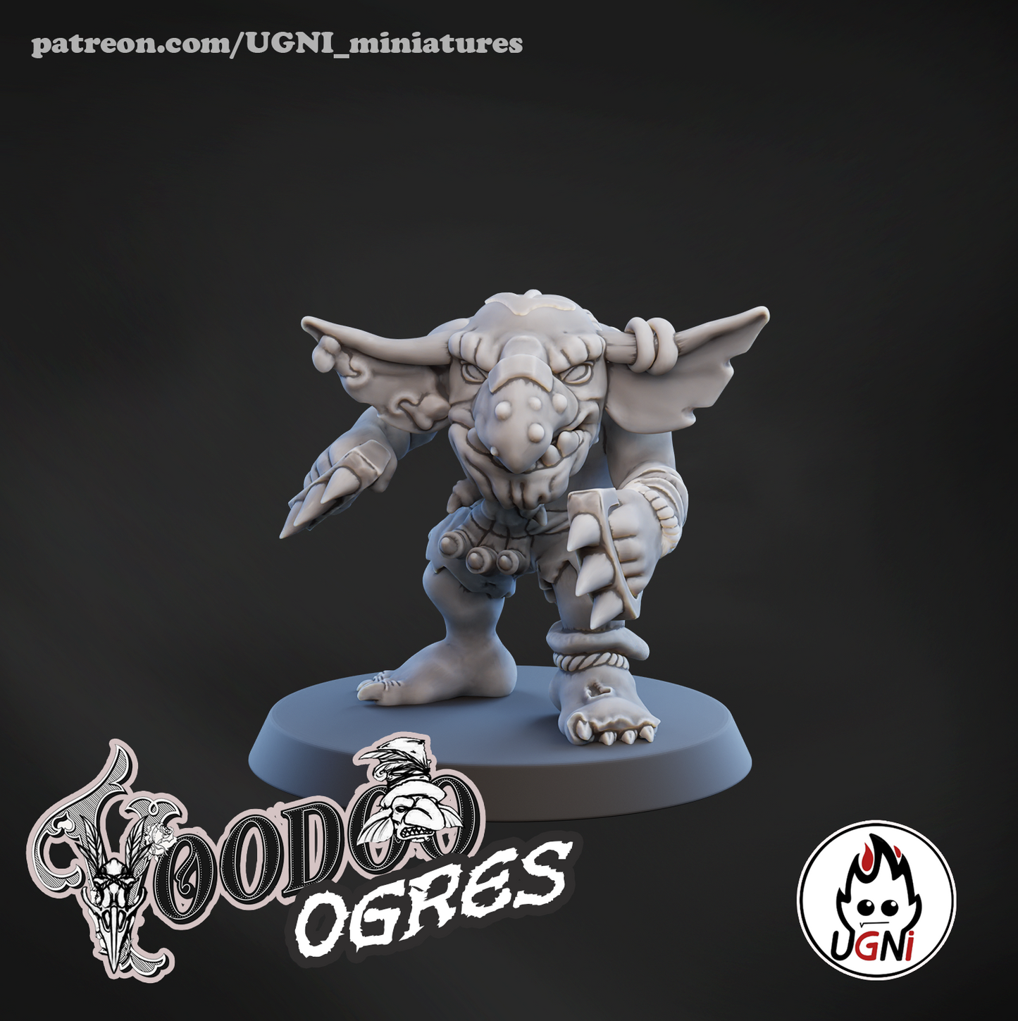 Ogres Team - Voodoo Ogres | UGNI Miniatures | Resin