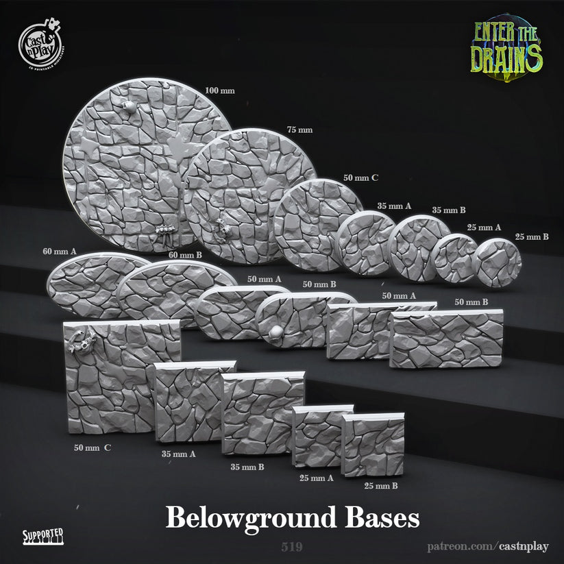 Belowground Bases - Enter the Drains | Cast N Play | Resin – 3D Creatables