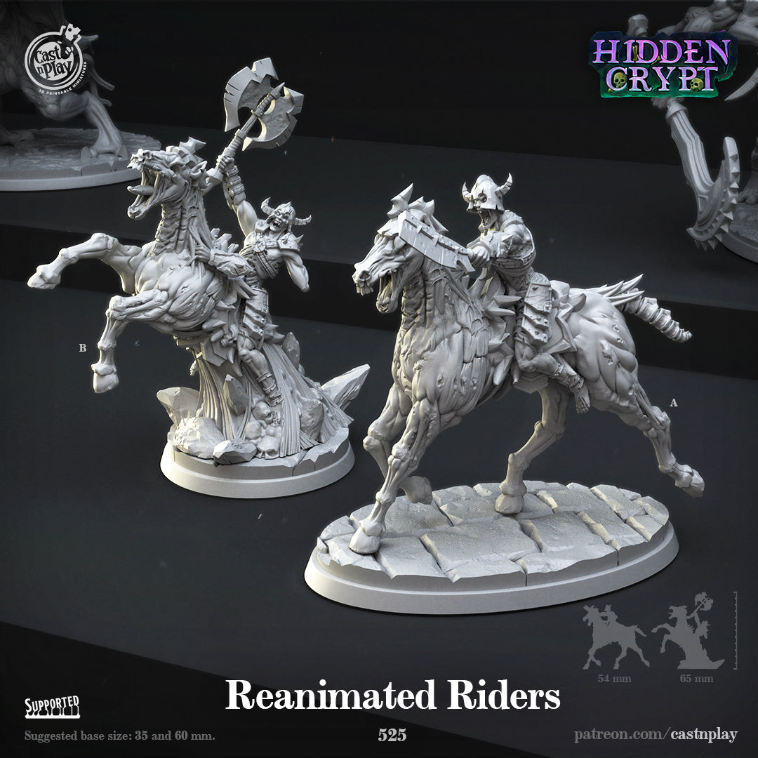 Reanimated Riders - Hidden Crypt | Cast N Play | Resin – 3D Creatables
