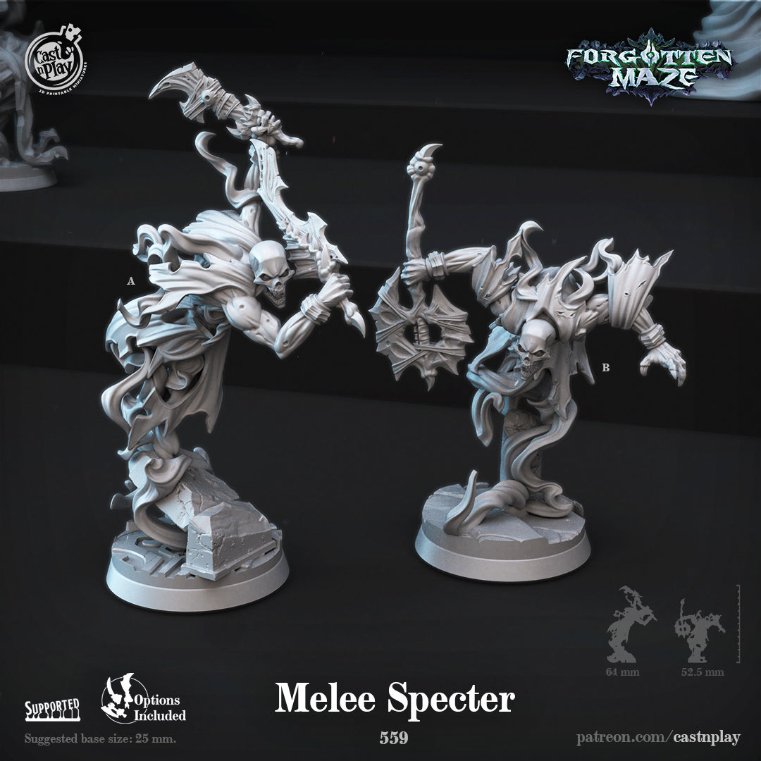 Melee Specter - Forgotten Maze | Cast N Play | Resin