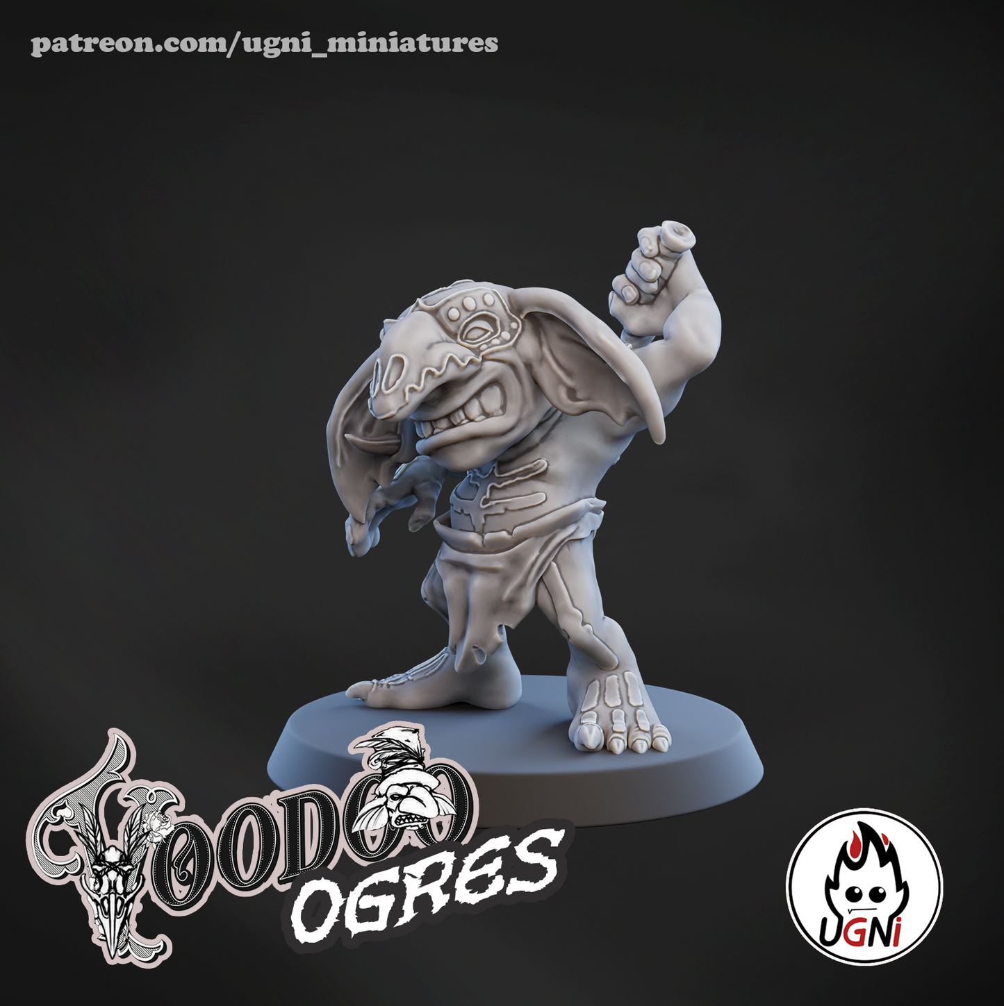 Ogres Team - Voodoo Ogres | UGNI Miniatures | Resin