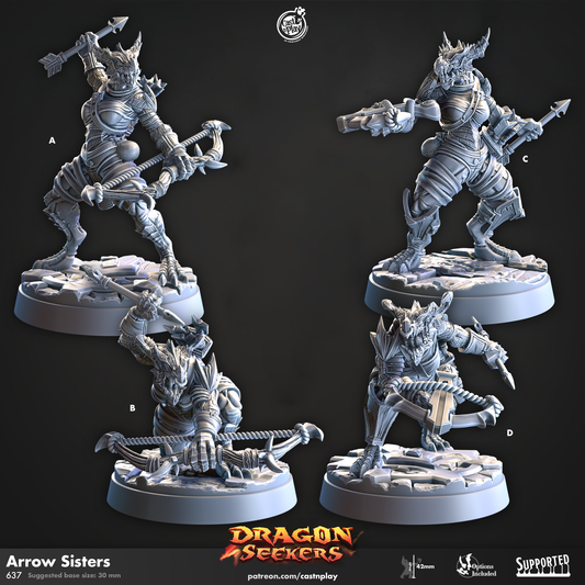 Arrow Sisters - Dragon Seekers | Cast N Play | Resin