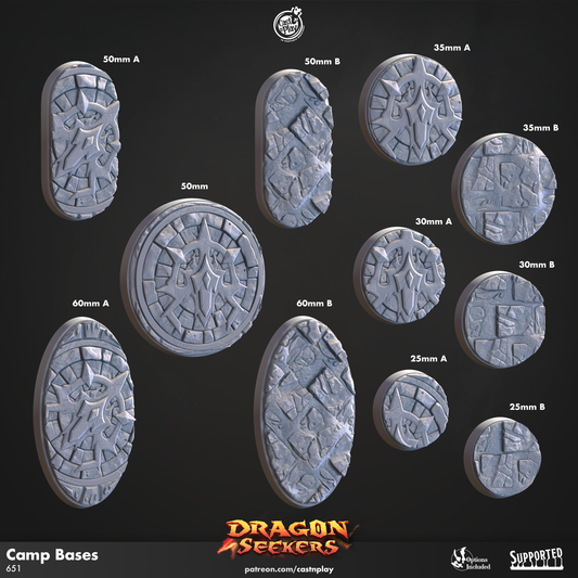Bases - Dragon Seekers | Cast N Play | Resin