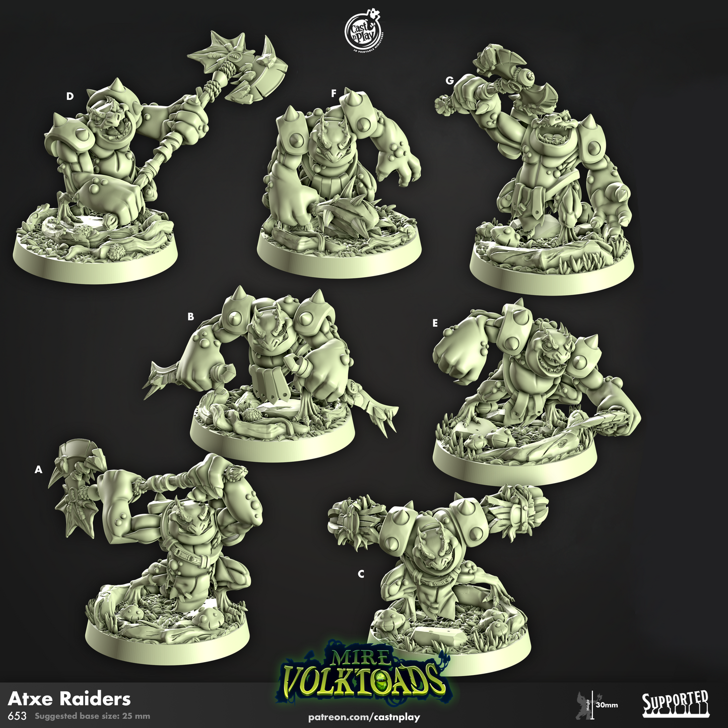 Atxe Raiders - Mire Volktoads | Cast N Play | Resin