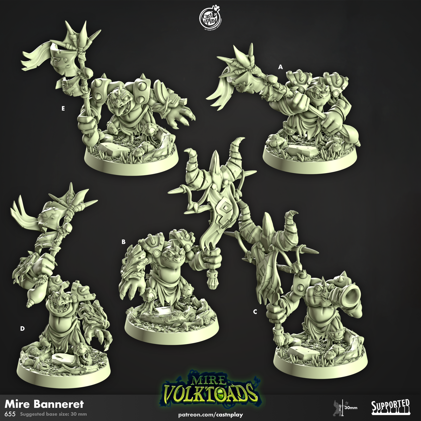 Mire Banneret - Mire Volktoads | Cast N Play | Resin
