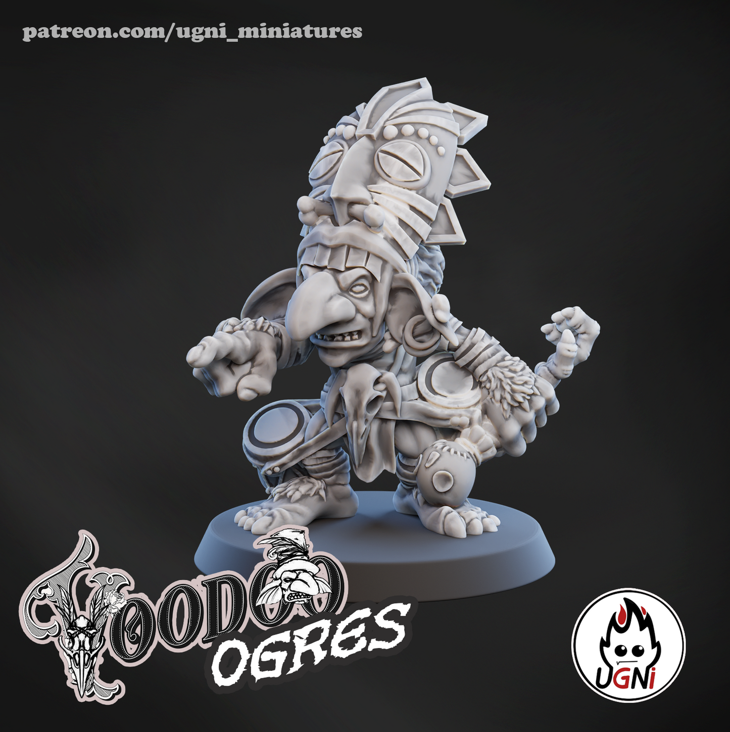 Ogres Team - Voodoo Ogres | UGNI Miniatures | Resin