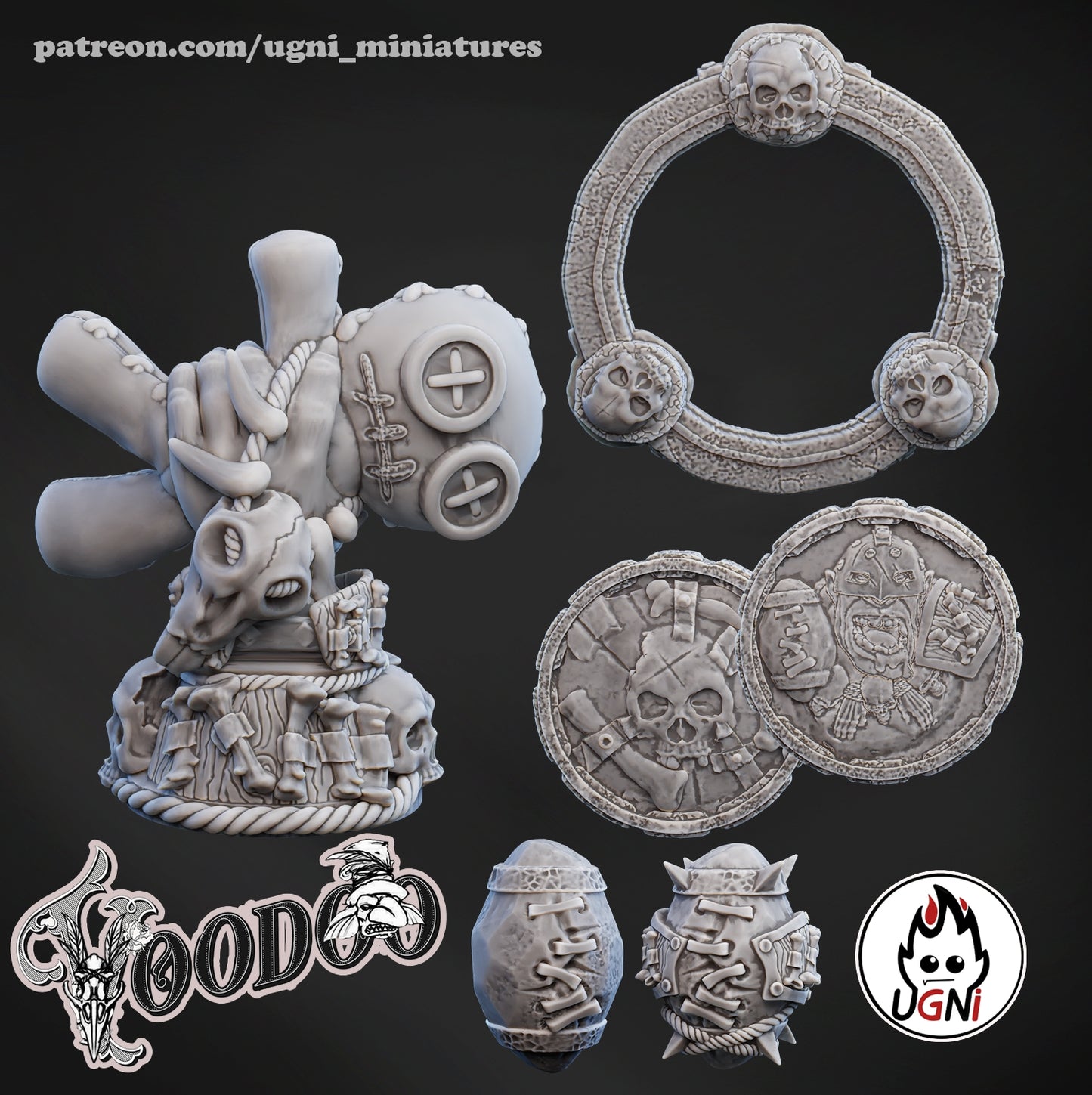 Ogres Team - Voodoo Ogres | UGNI Miniatures | Resin