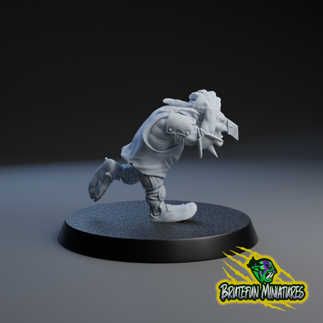 Black Orcs Team - Full Team (16 models) | Brutefun Miniatures | Resin