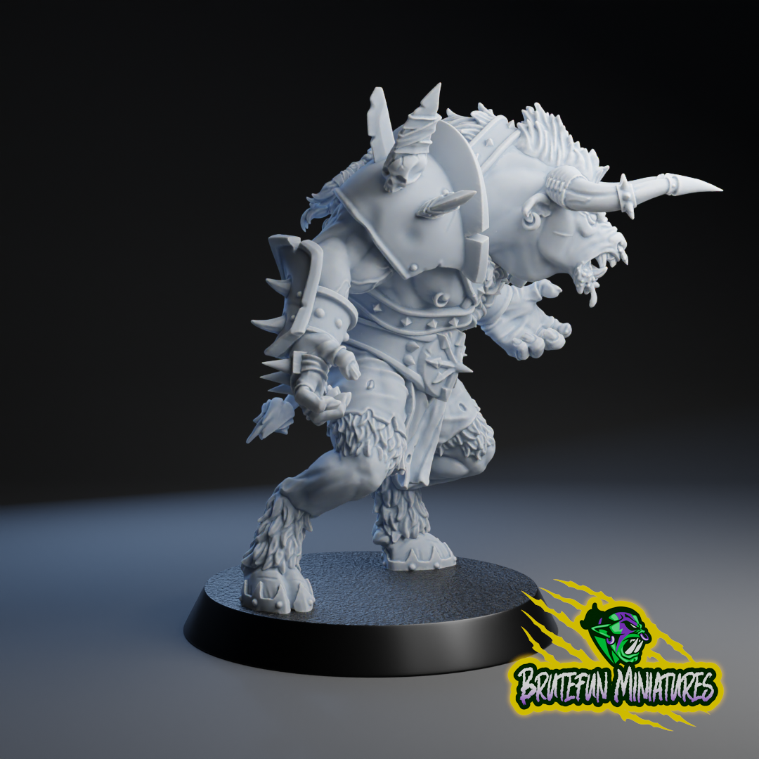 Chaos Minotaur Star Player | Brutefun Miniatures | Resin