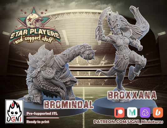 Bromindal & Broxxana | UGNI Miniatures | Resin