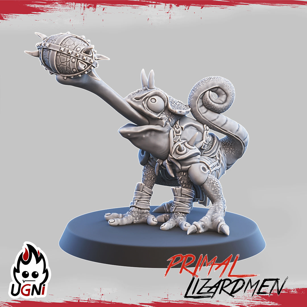 Lizardmen Team - Primal Lizardmen | UGNI Miniatures | Resin