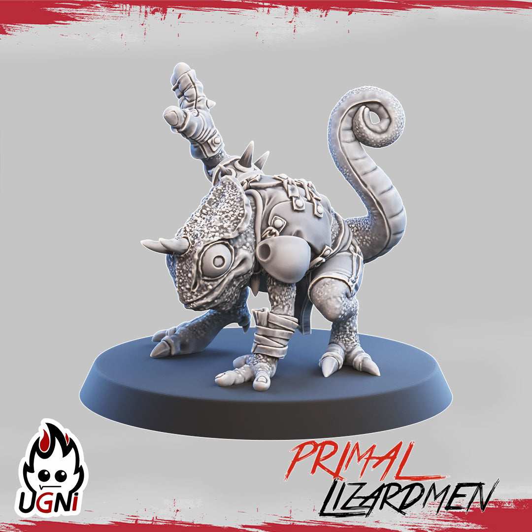 Lizardmen Team - Primal Lizardmen | UGNI Miniatures | Resin
