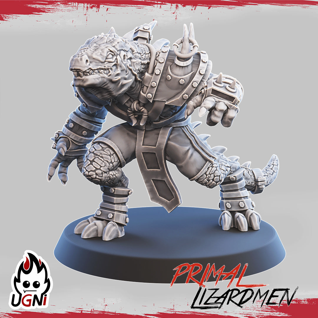 Lizardmen Team - Primal Lizardmen | UGNI Miniatures | Resin