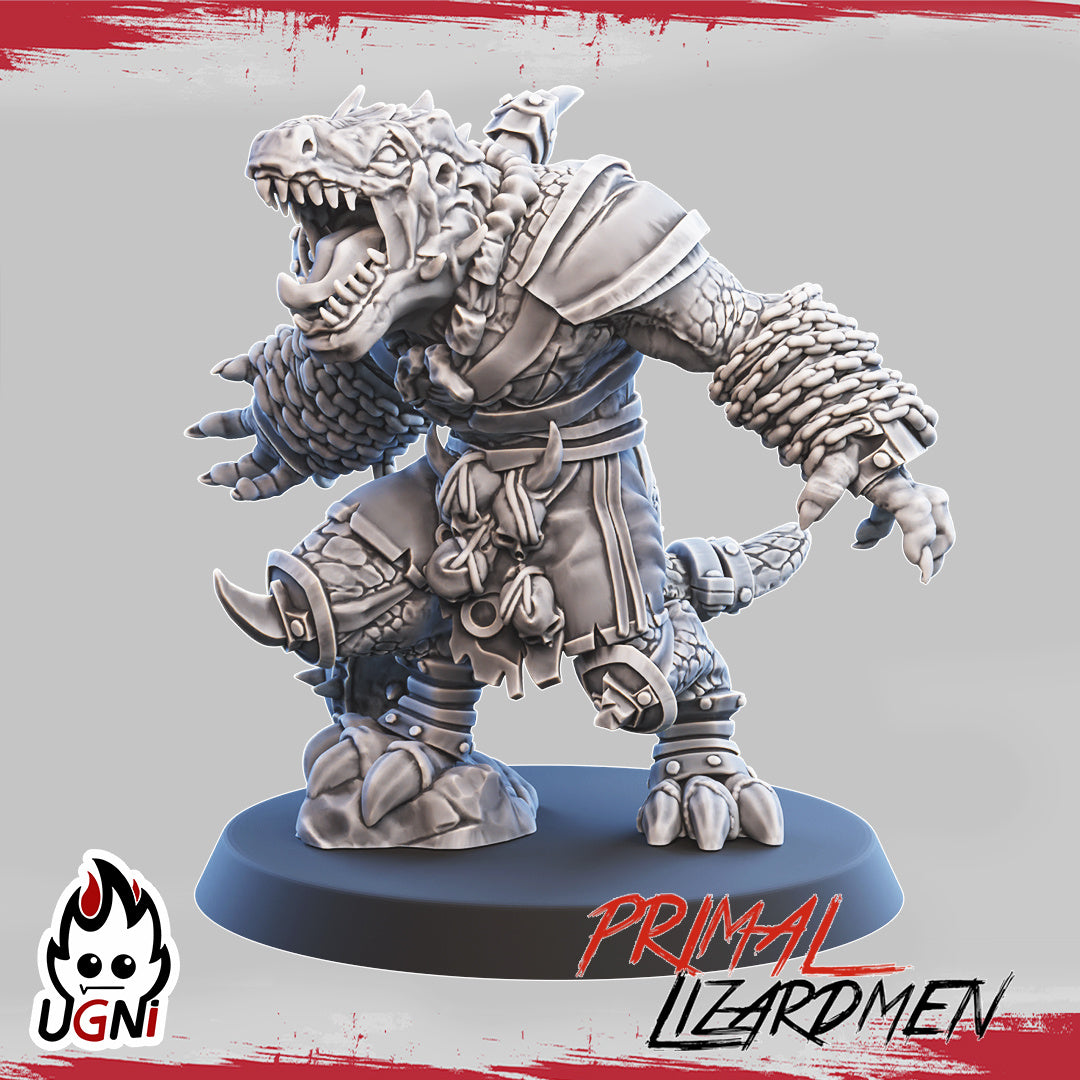 Lizardmen Team - Primal Lizardmen | UGNI Miniatures | Resin