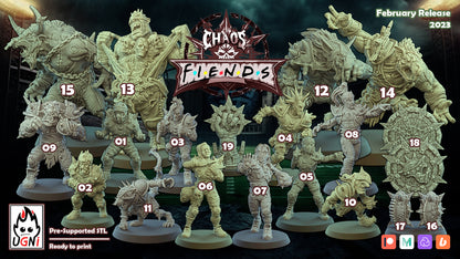 Fiends of Chaos - Chaos Team | UGNI Miniatures | Resin