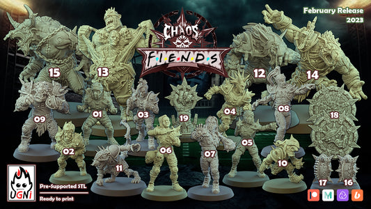 Fiends of Chaos - Chaos Team | UGNI Miniatures | Resin