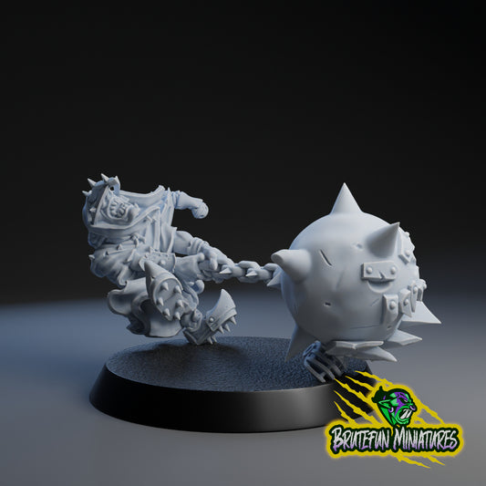 Goblin Ball-n-Chain Star Player | Brutefun Miniatures | Resin