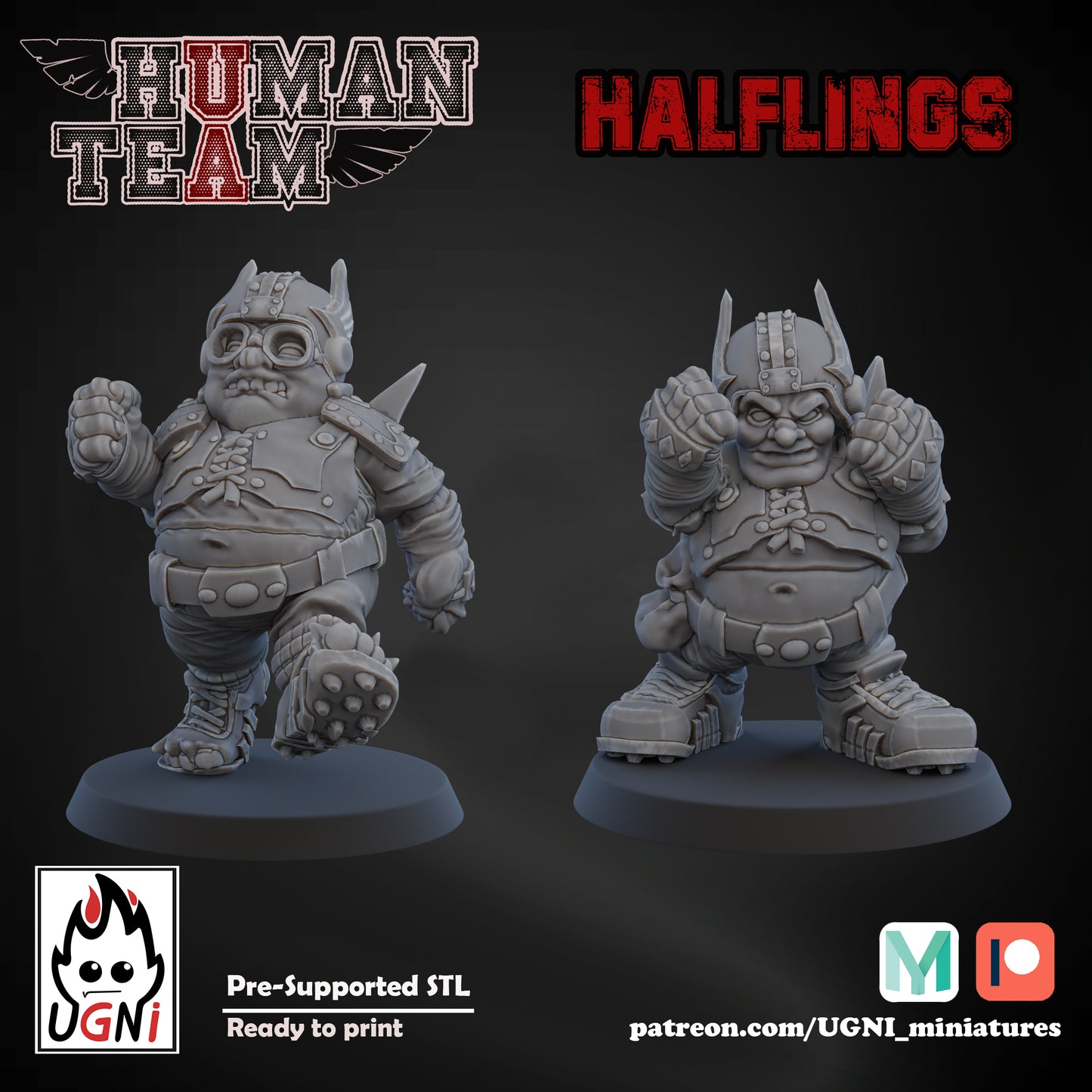 Human Team | UGNI Miniatures | Resin