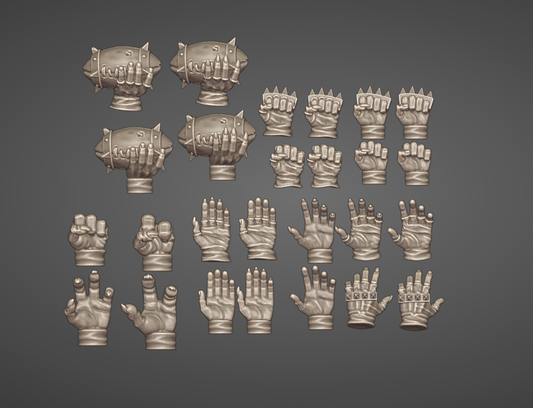 Various Hands | Brutefun Miniatures | Resin