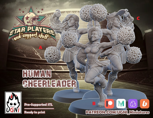 Human Cheerleaders | UGNI Miniatures | Resin
