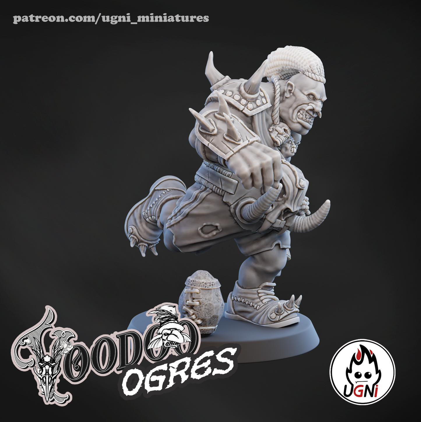 Ogres Team - Voodoo Ogres | UGNI Miniatures | Resin