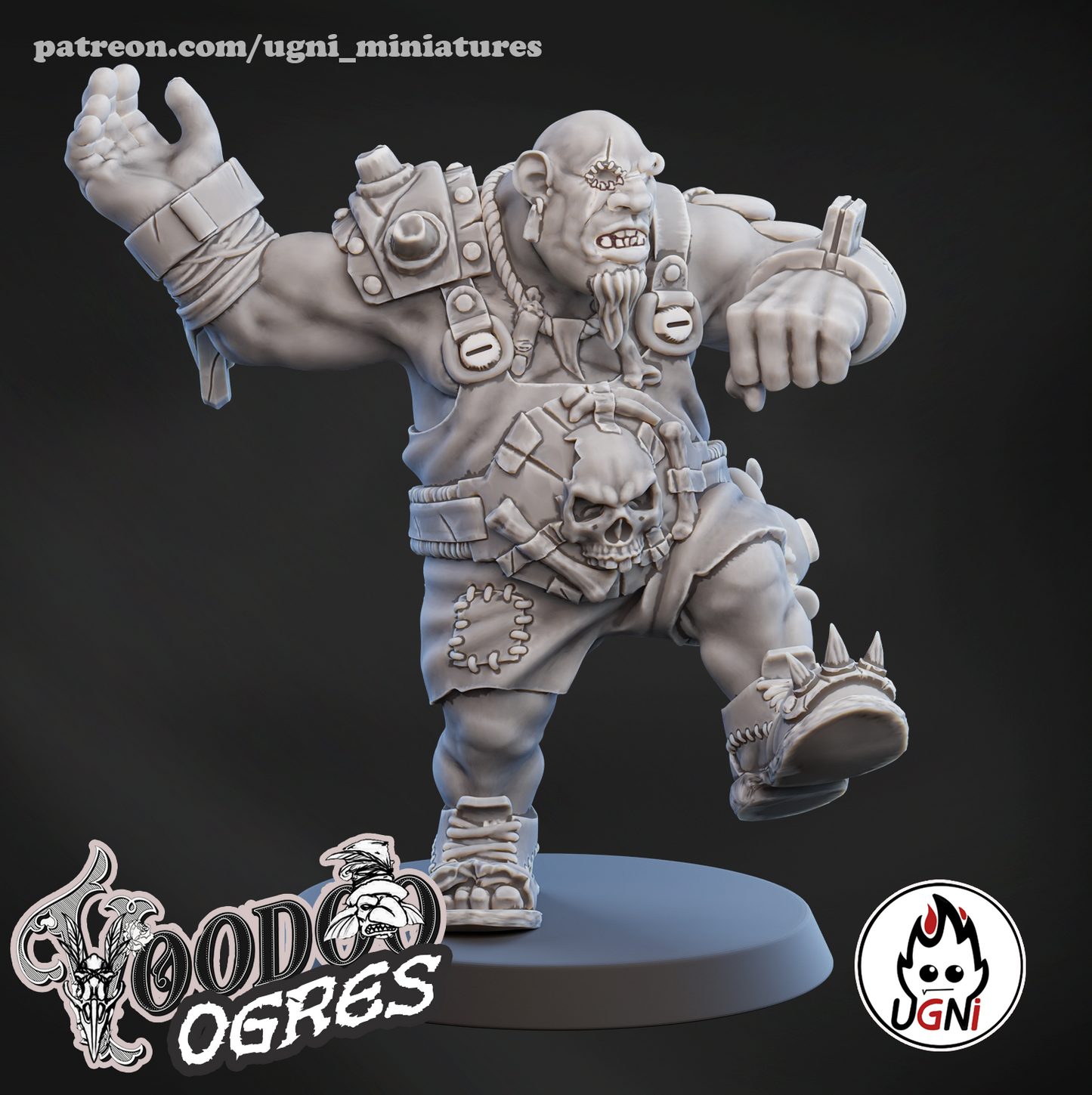 Ogres Team - Voodoo Ogres | UGNI Miniatures | Resin